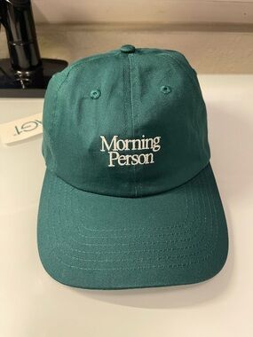 AG1 Morning Person Embroidered Baseball Cap - green SnapBack spring training